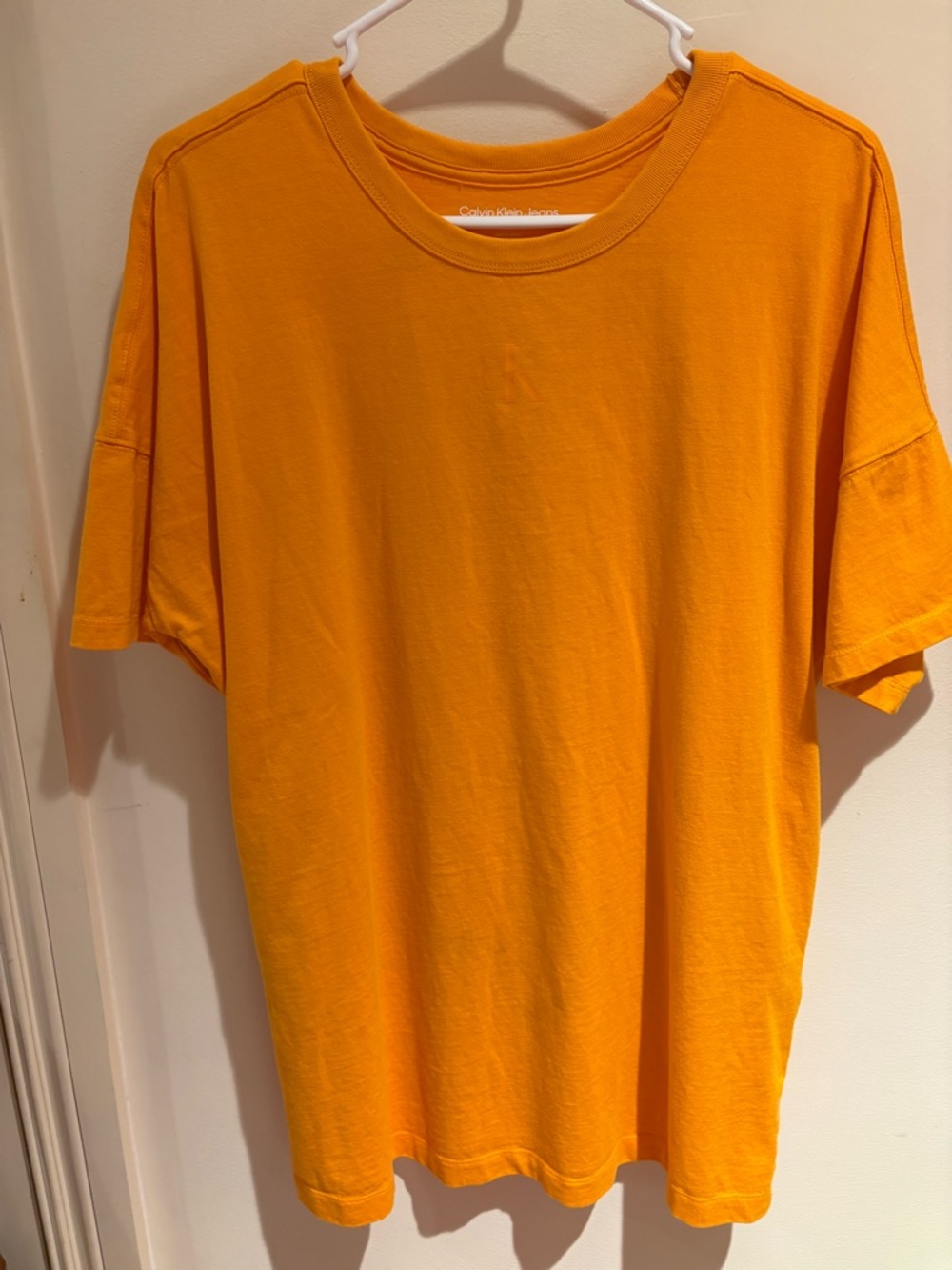 Calvin Klein Jeans Orange Crewneck Short Sleeve Tee